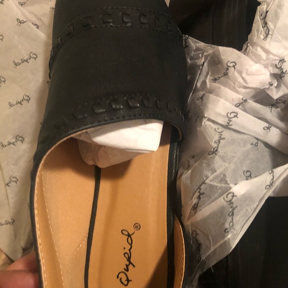 Asymmetrical studded slip on shoes - Picture 3 of 3